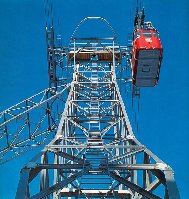 Luftseilbahn Andermatt - Gemsstock, 2. Sektion. Werkbild Bell.