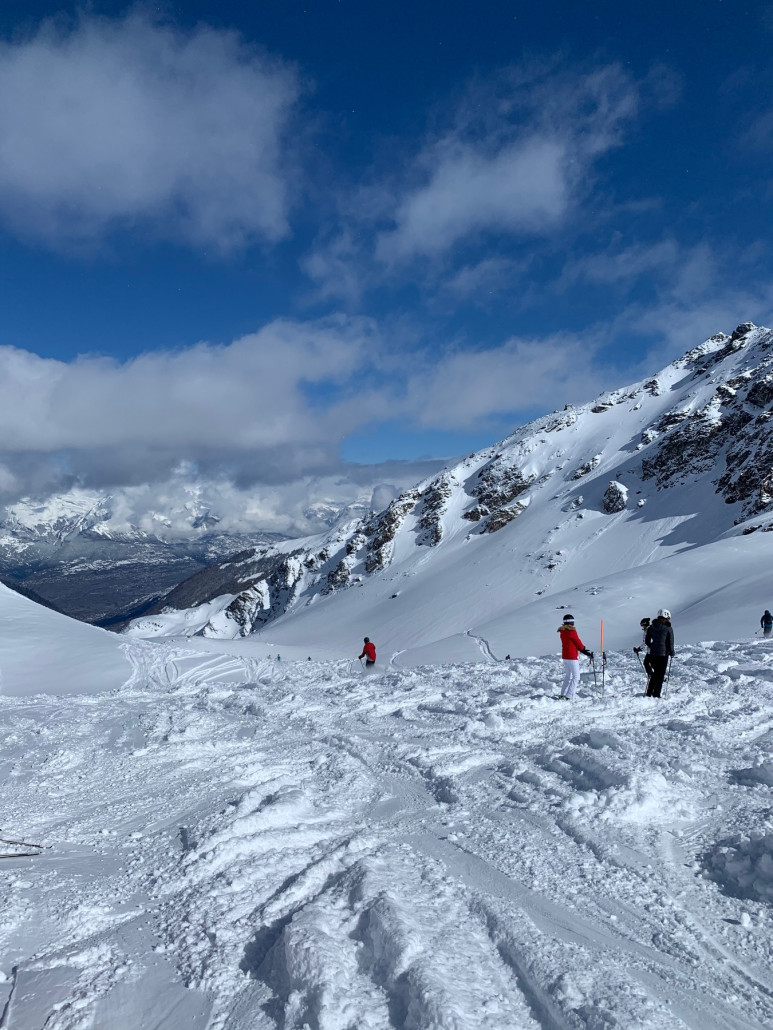 Col des Gentianes Tortin  rund eine halbe Stunde nach Öffnung