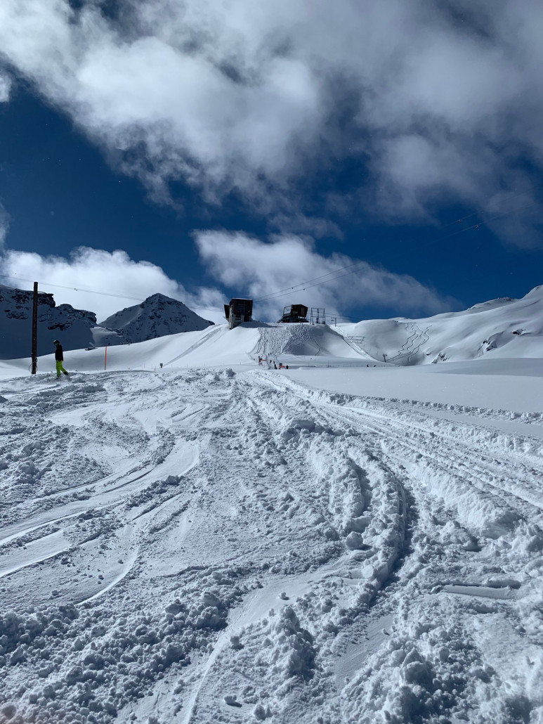 Meine Lieblinstourenabfahrt im ganzen Gebiet, Nordhang und praktisch immer Powder