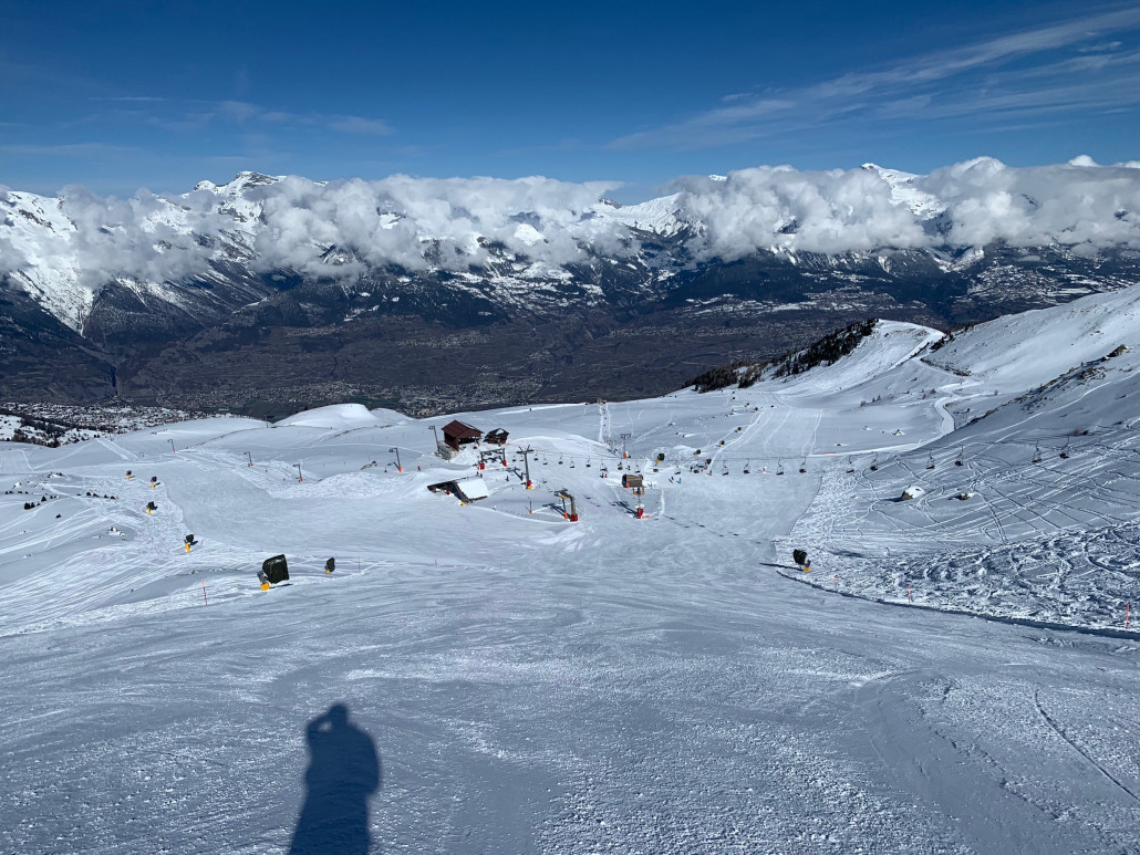 Neu high tech Schneekanonen Richtung Veysonnaz