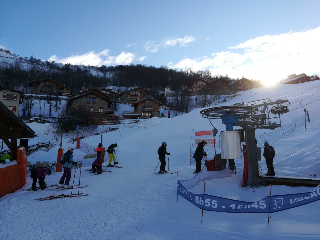 Sonnenaufgang am Dorflift