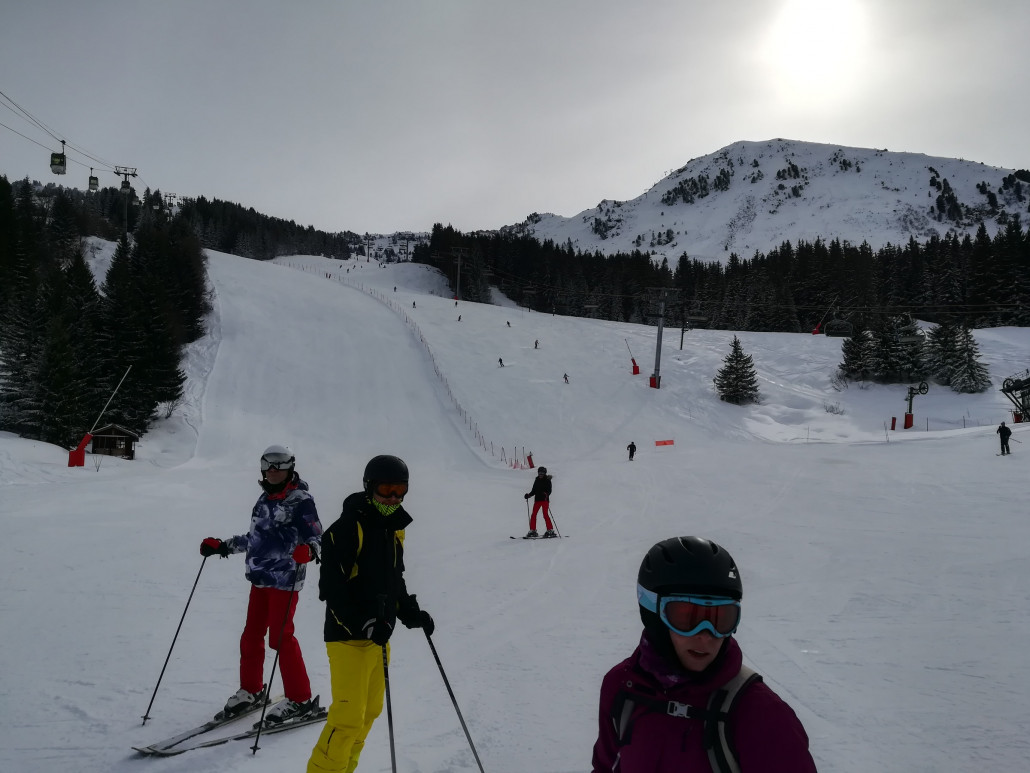 Ziemlich bedeckt. Wie hier in La Tania