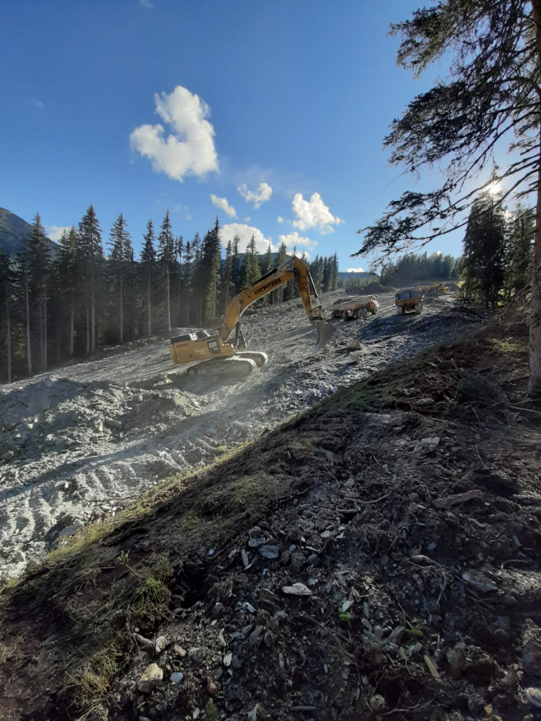 Pistenbau an der Schoberbahn
