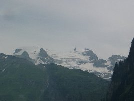 Blick zum Titlis Gletscher.
