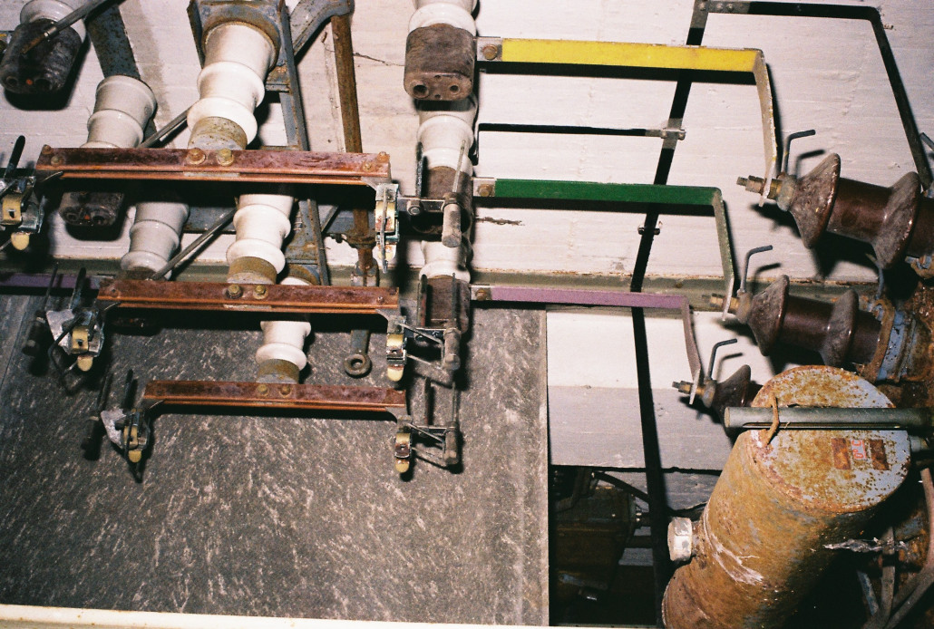 Hier kam der Strom rein...