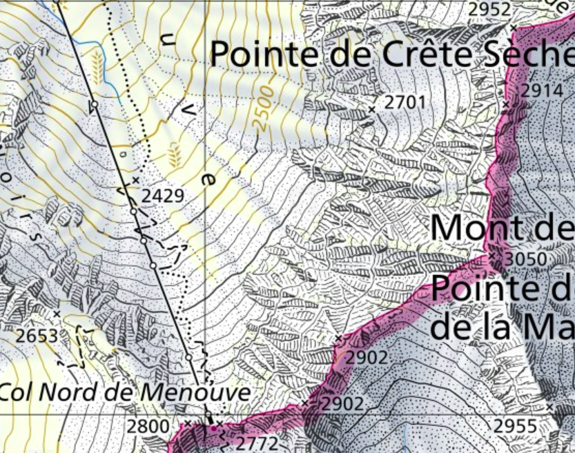 Ausschnitt Landeskarte