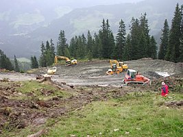 Vorbereitung Grundaushub Talstation