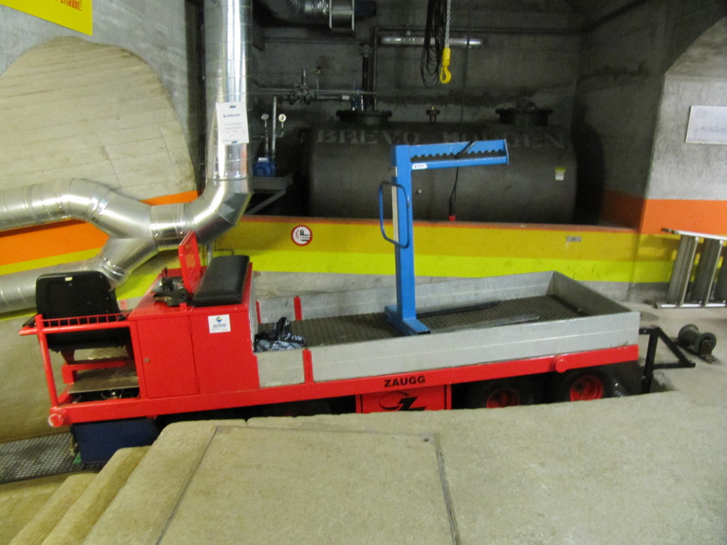 Akkulok für Flachstrecke bei 1. Seilwinde