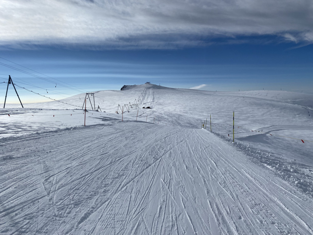 Klein Matterhorn: immer wieder schön. Der Gobba di Rollin hat Saisonschluss.
