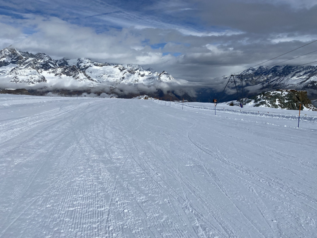 Schön, wenn auch flach, Richtung Trockener Steg