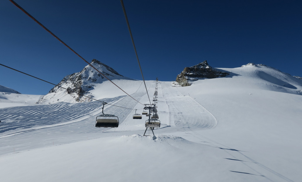 Furggsattel bei besten Bedingungen