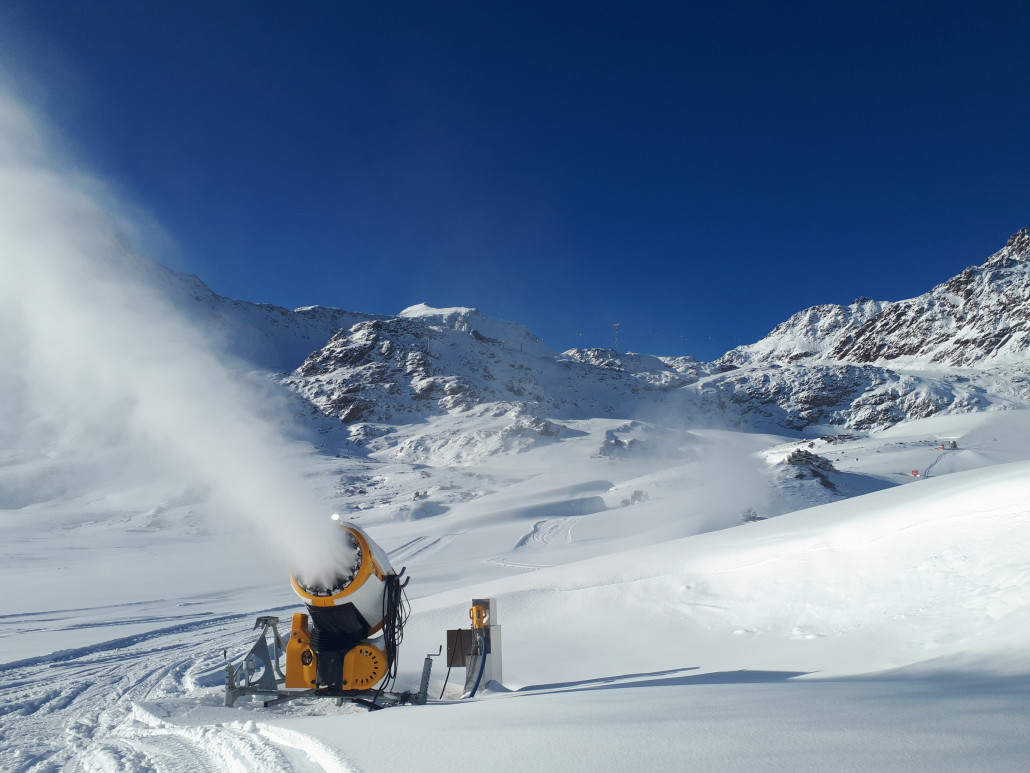 Abzweig an der Wildspitzbahn