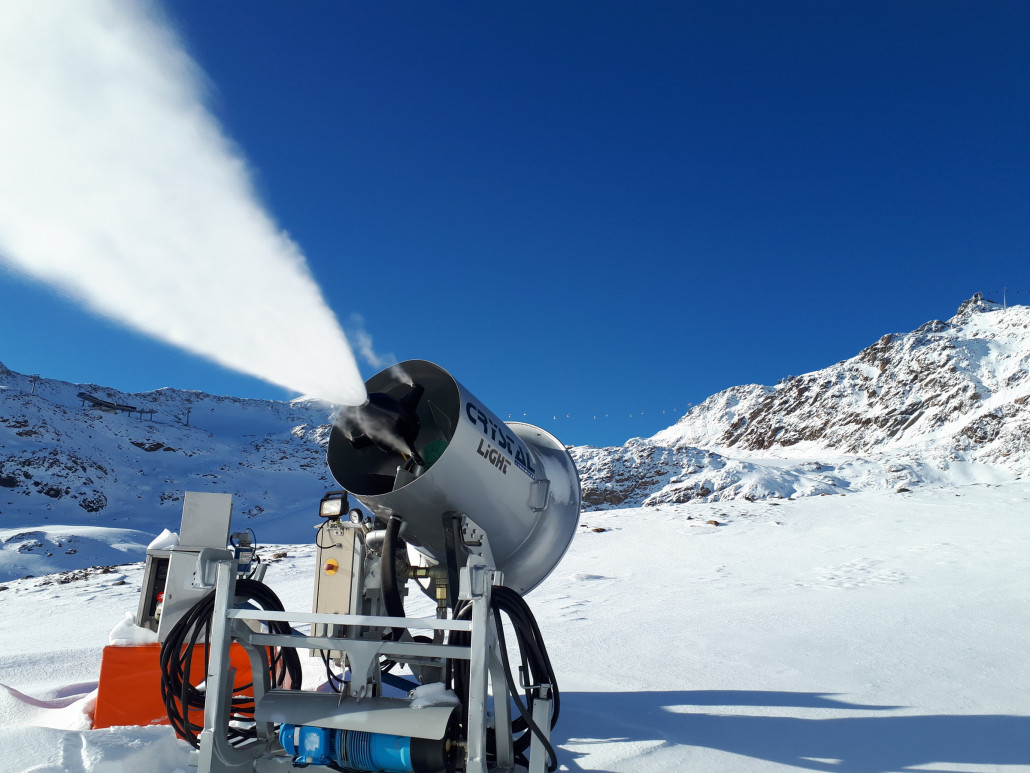 Abzweig an der Wildspitzbahn