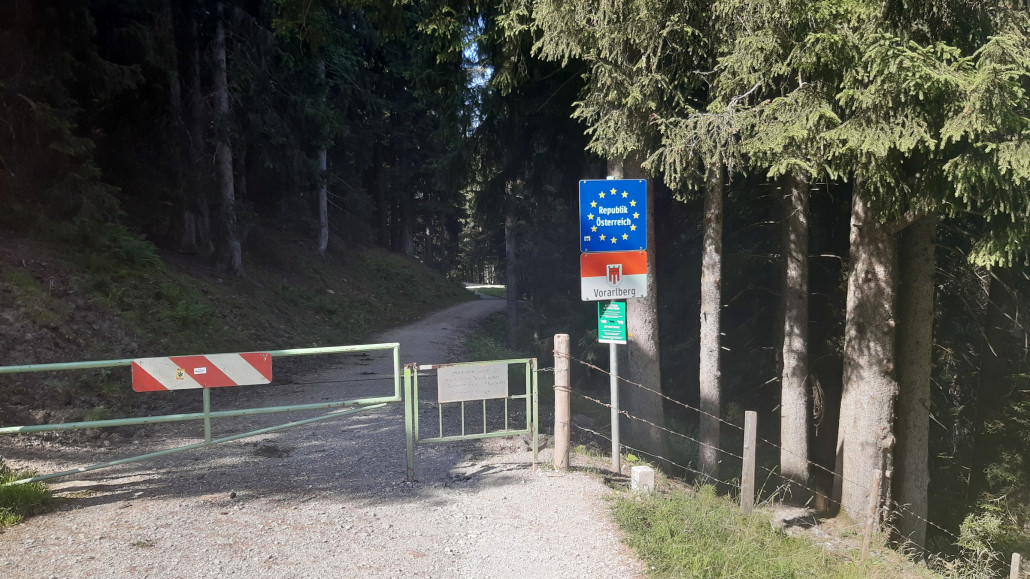 Hier verlassen sie Österreich - ganz ohne Grenzkontrolle