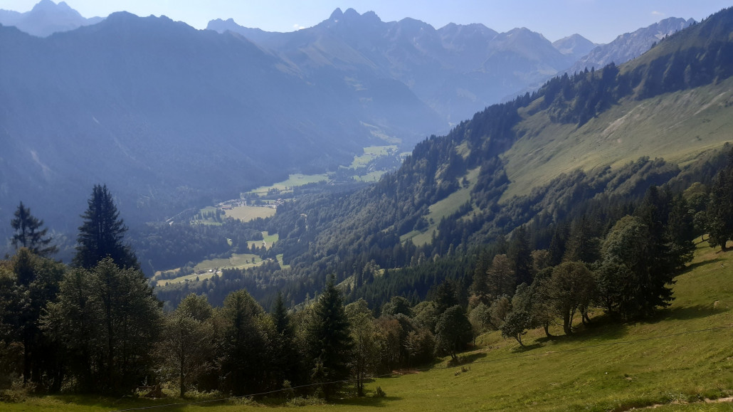 wunderbarer Ausblick in Richtung Stillachtal