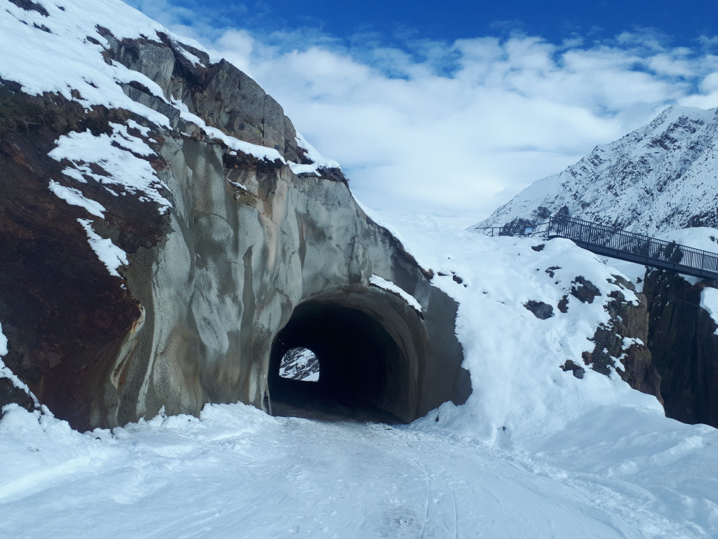 Kein Schnee im Tunnel
