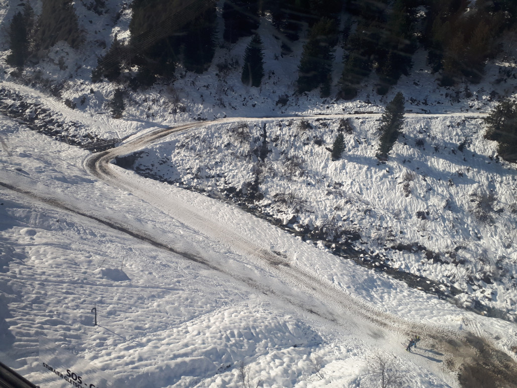 Also lieber die Talabfahrt von der Mittelstation aus wählen