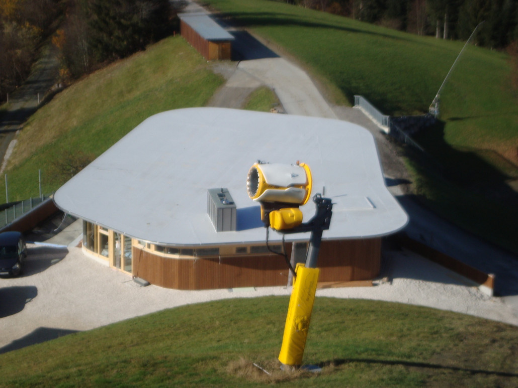 Treichlhof von oben, Piste