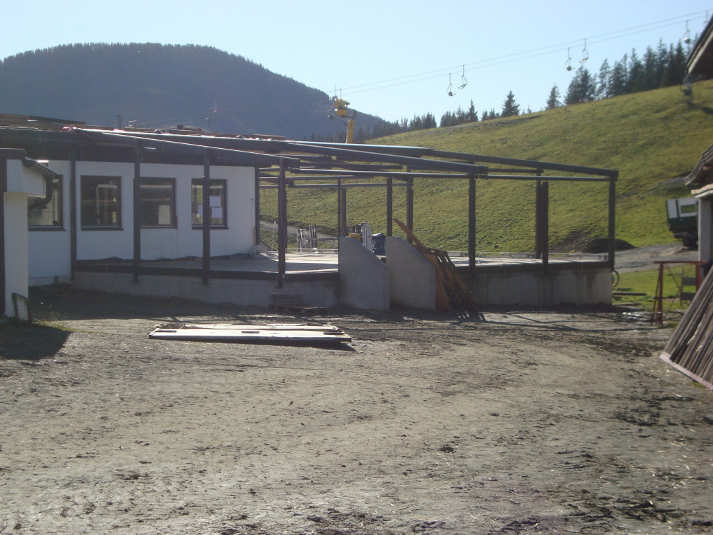 Erweiterung beim Blattl, Detail Wintergarten