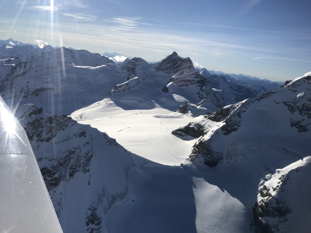 ...und von Osten mit Jungfraujoch und Jungfrau