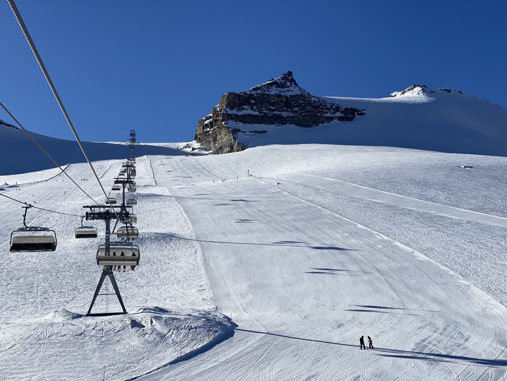 Furggsattel: gut, aber viel los heute