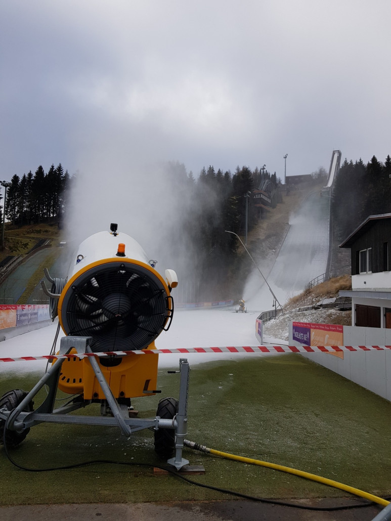 Beschneiung Große Fichtelbergschanze