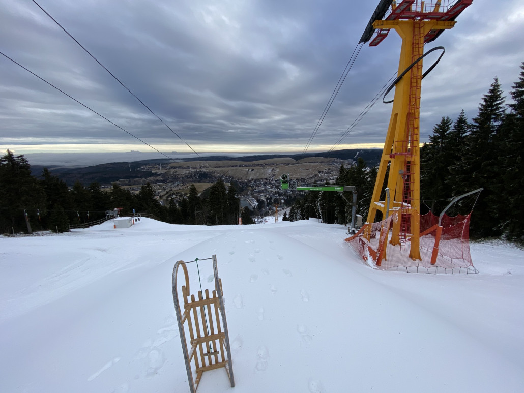 mittlerer Bereich der Rennstrecke, der Haufen auf dem ich stehe war der höchste mit ca 3m