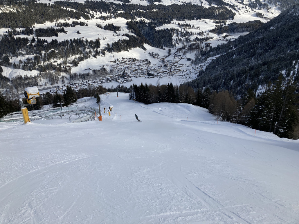 83. Eine der besten Pisten heute!  Super griffig und leer.