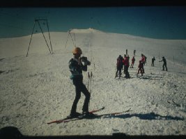 Nochmals der Lift zum Gobba di Rollin, noch ohne Bügel