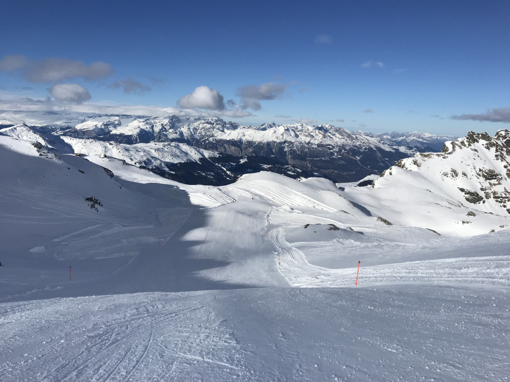 Die Piste völlig steinfrei