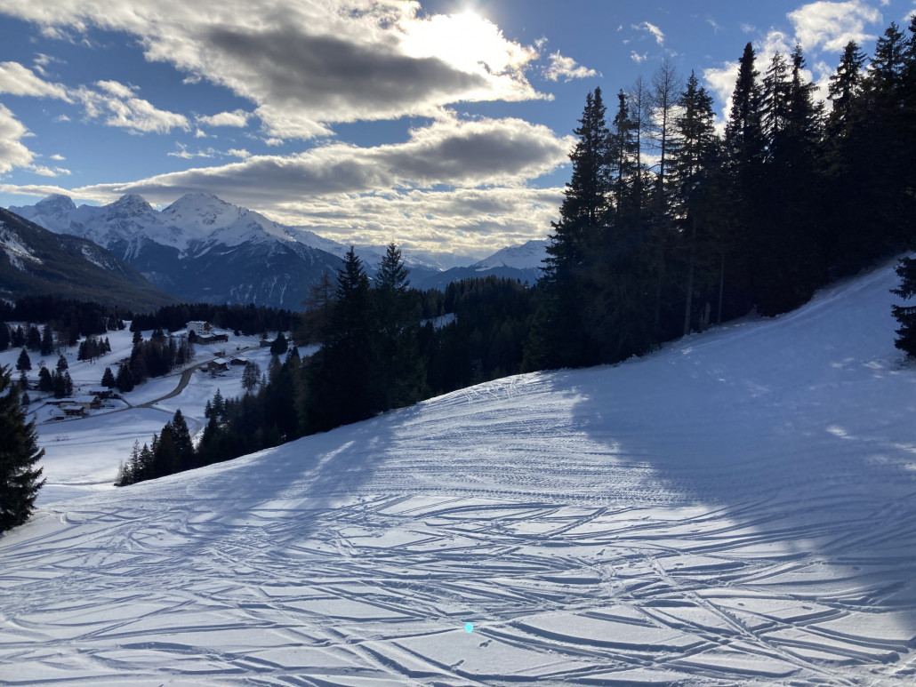 Die Piste 44 wurde bereits grundpräpariert.