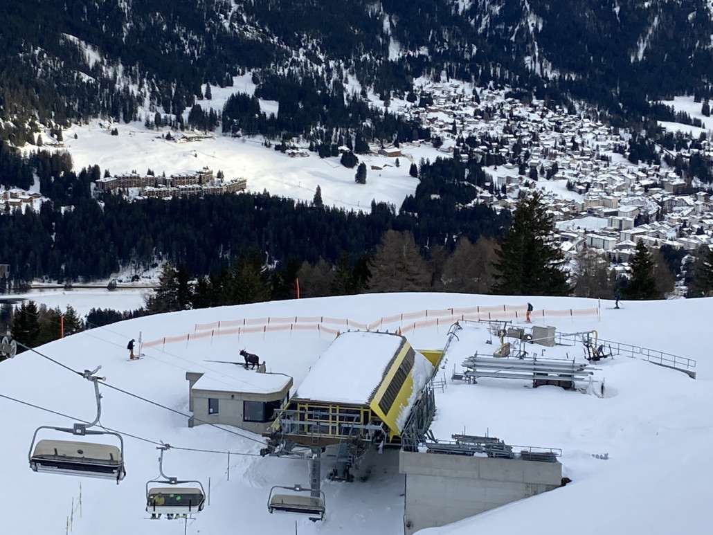 Anstehbereich Sessellift Lavoz