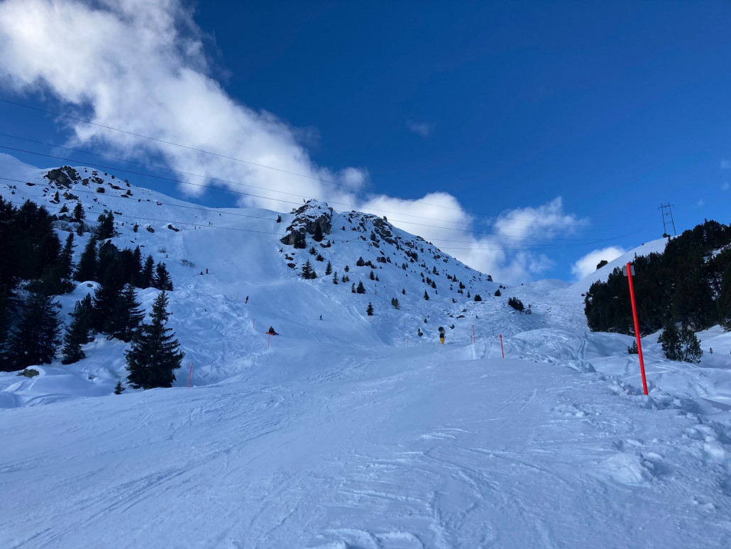 Einmündung der Diamond Slope ins Tomelitäli