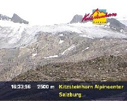 Blick auf den Schmiedingergletscher wo einiges an Neuschnee nötig ist um hier den Liftbetrieb wieder aufnehmen zu können
