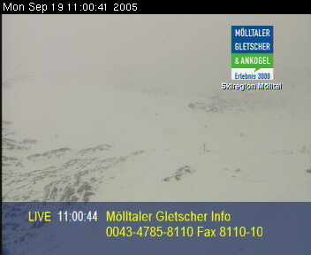 hier ein Blick in die Nebelschwaden! Hier kam mehr des weißen Goldes an als zb im Pitztal