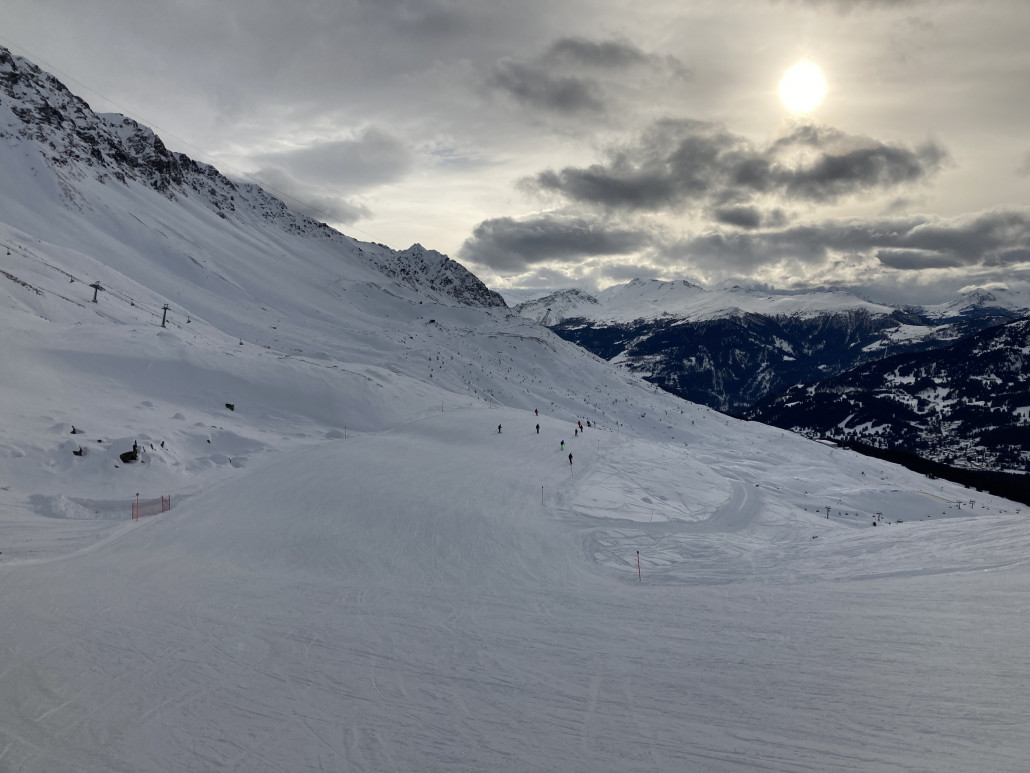 20a. Nach dem Ausflug in Arosa erwartete ich übel zugerichtete Pisten auf der Ostseite der Lenzerheide. Doch eine positive Überraschung wartete auf uns - in Form ganz passabler Abfahrten.