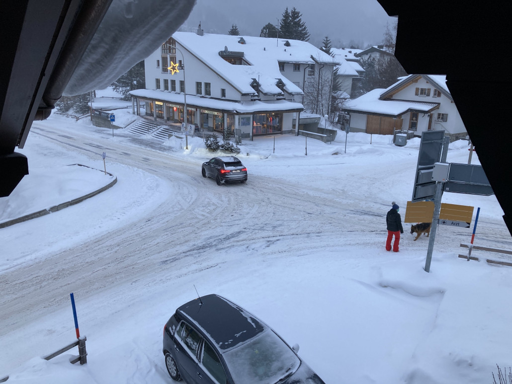 Immerhin sind die Strassen für eine kurze Zeit wieder weiss.