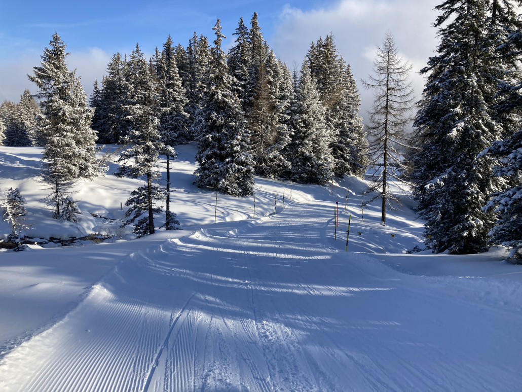 Seit heute ist bei der 40a auch die Variante geöffnet, welche oberhalb des Speichersees entlang führt.