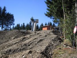 Bergstation von unten