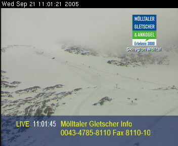 Mölltalergletscher heute mittag