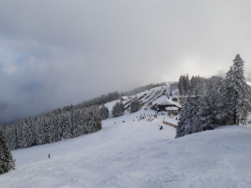 30. Dezember, Schwarzkogelhütte mit "Take away"