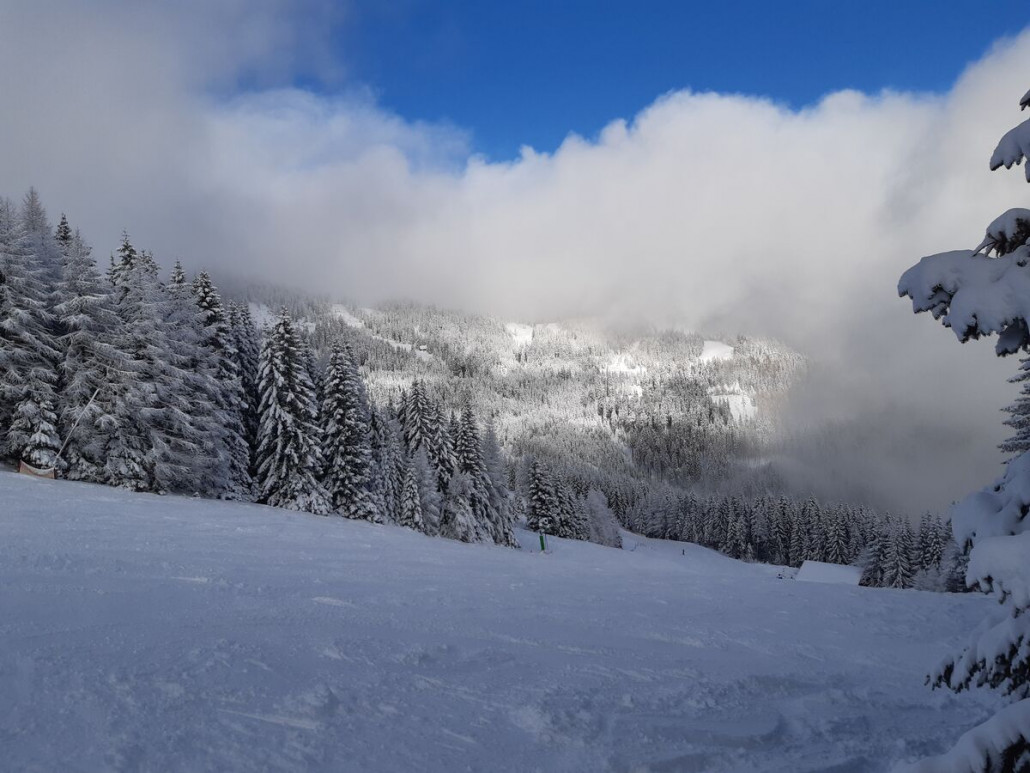 30. Dezember, unter der Schwarzkogelhütte