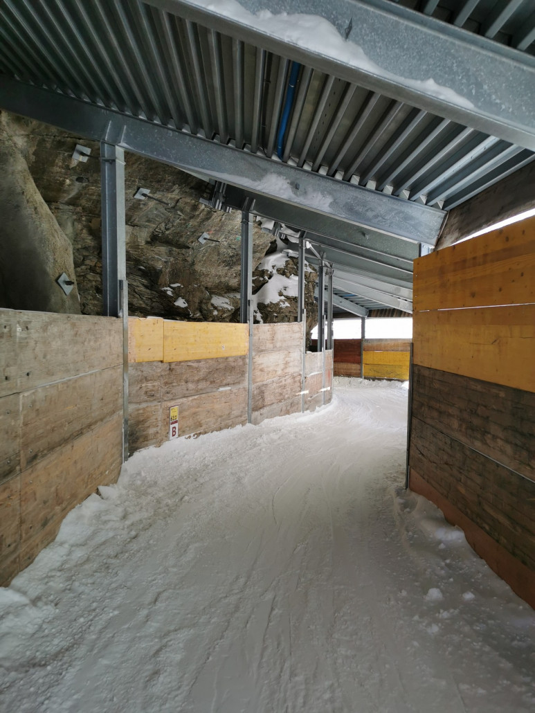 So einen langen und engen Skitunnel hab ich noch nicht gesehen