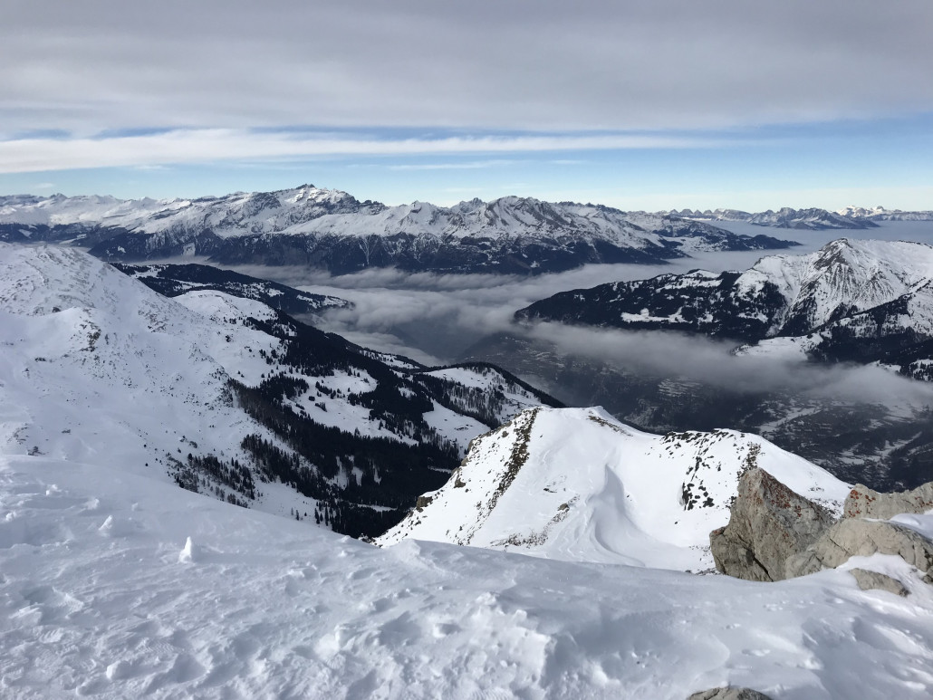 Blick vom Weisshorn nach Chur