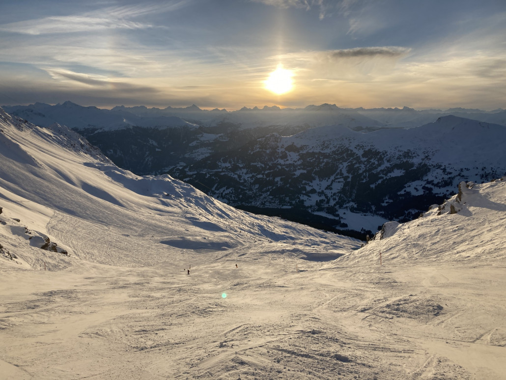 21. Um 16:30 Uhr war die Weisshornmulde leer ;-)