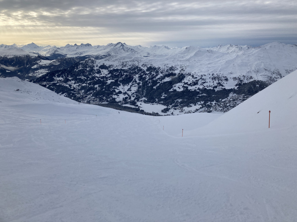 In der Folge fuhr ich über die Weisshornmulde...