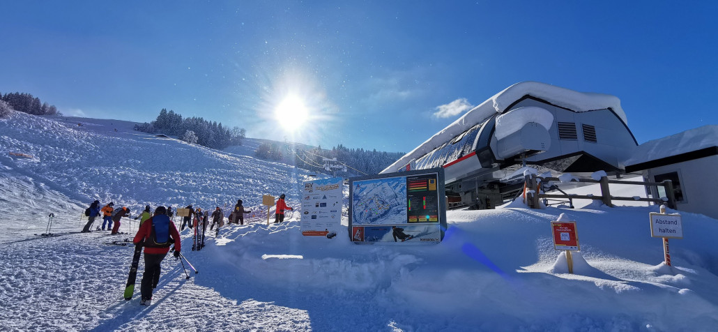 die 4KSB von Misanenga nach Untermatt nun endlich im Sonnenschein