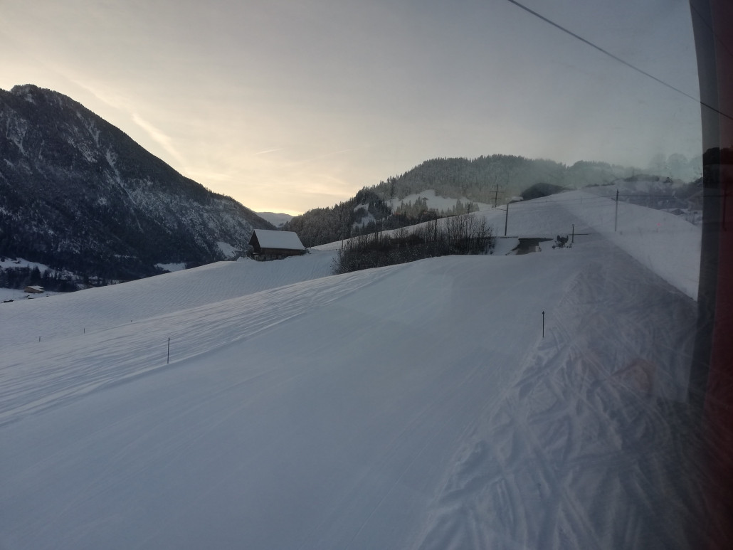 Man käme momentan ohne Steinkontakt bis Zweisimmen herunter