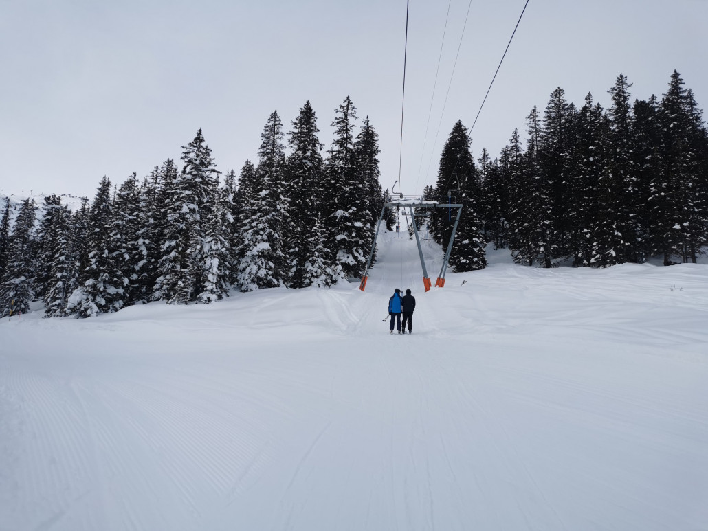 Schön winterlich am Tschuggen