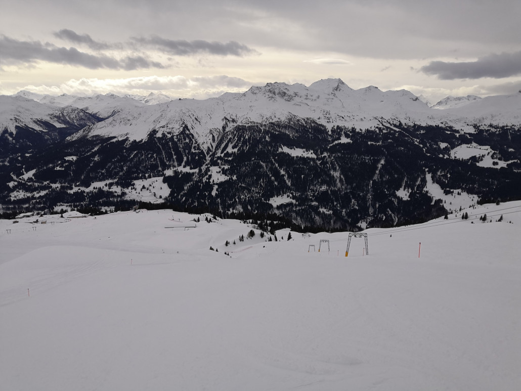 Dank der Vielzahl an Abfahrten an der KSB Schaffürggli war auf den Pisten sehr wenig los.
